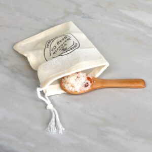 Bath Salts Bag & Spoon