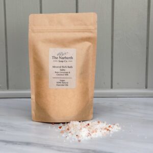 Bath Salts Pouch 300g (Rose Geranium and Coconut Milk)